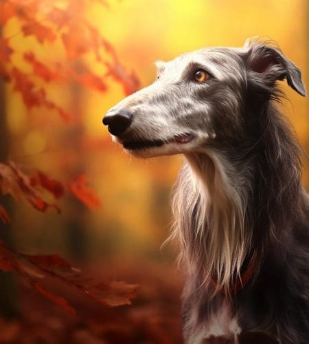 A majestic Scottish Deerhound