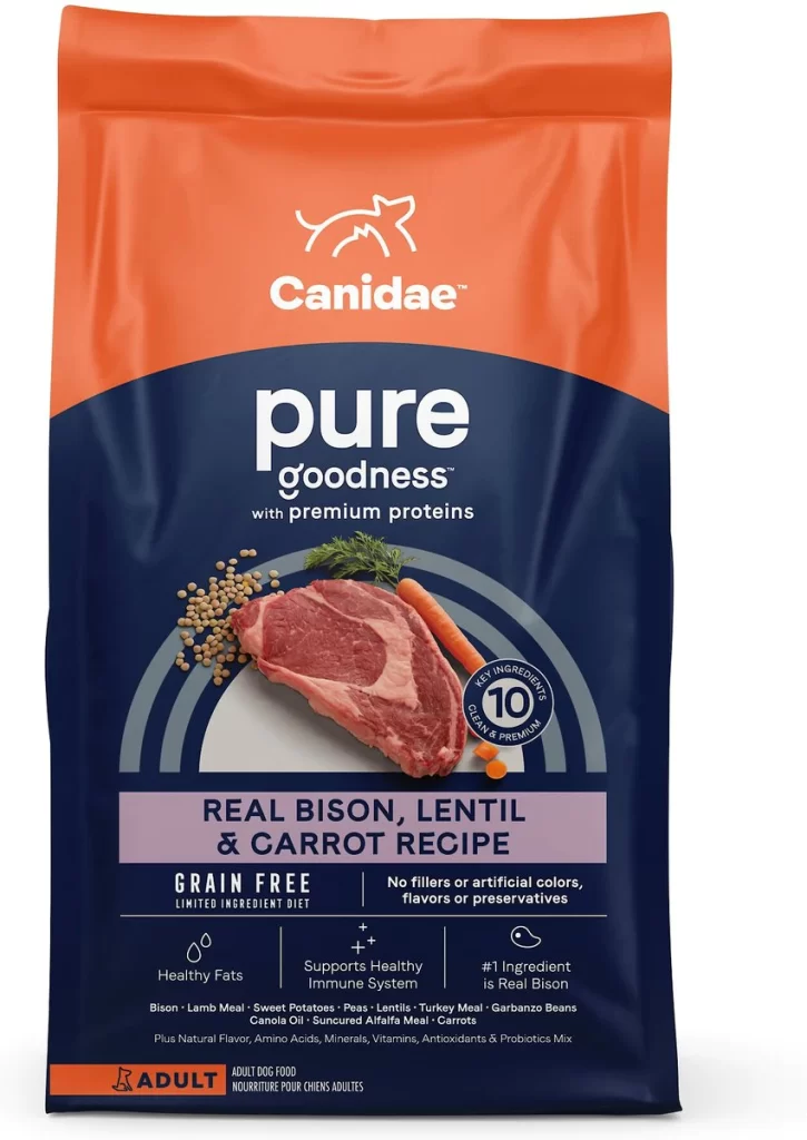 Canidae Pure Limited Ingredient Dog Food for Novel Proteins