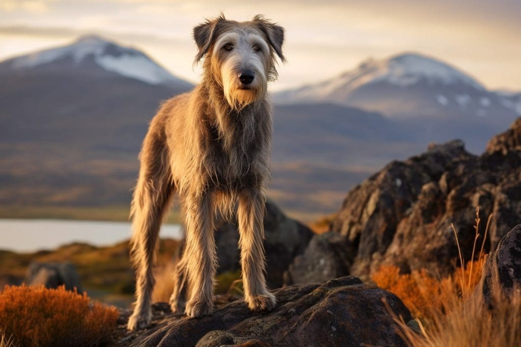Scottish Deerhound in Patagonia